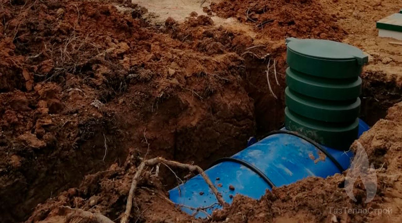 Газгольдер Медведь на 5500 литров в яме